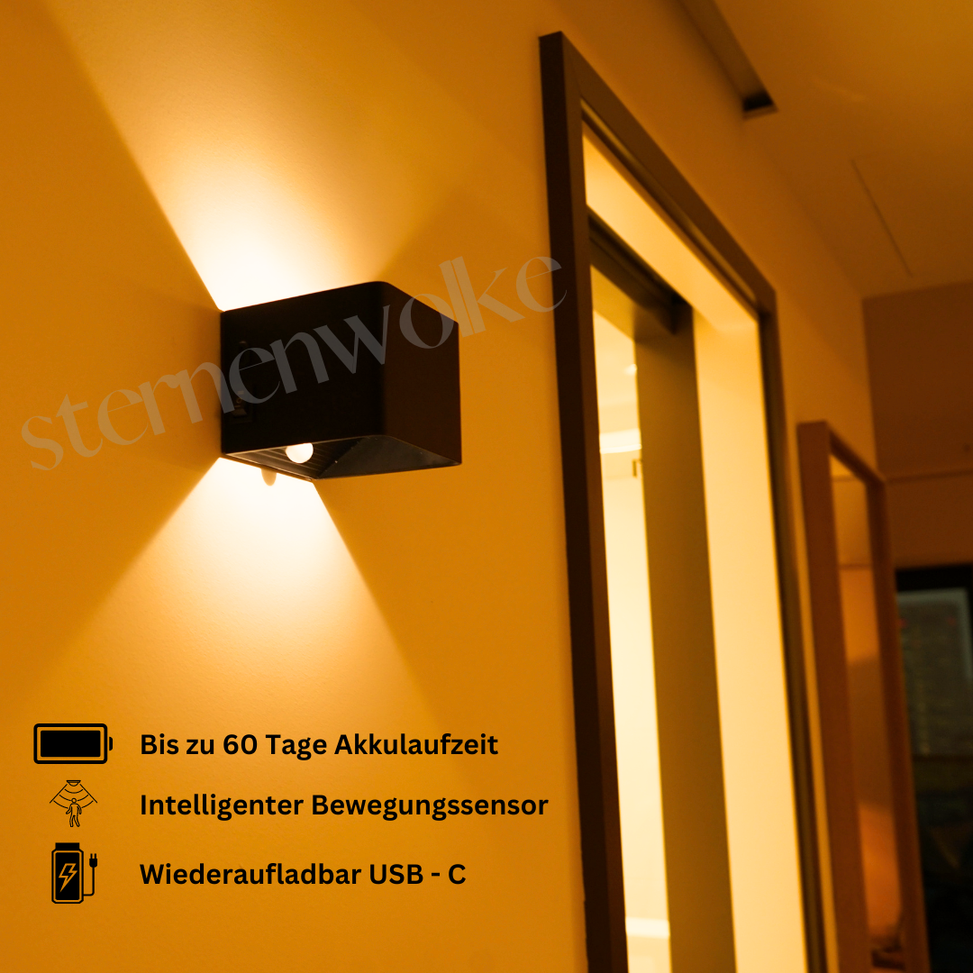 sternenwolke™ Drathlos Luxus Wandleuchte | 60 Tage Version