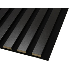 sternenwolke™ Akustikpaneele 1,485m² - 275cm x 54cm* set - 2 Stück 275cm x 27cm | Schwarz 905 | Wandverkleidung