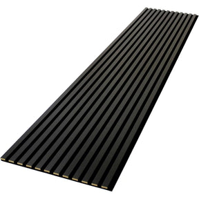 sternenwolke™ Akustikpaneele 1,485m² - 275cm x 54cm* set - 2 Stück 275cm x 27cm | Schwarz 905 | Wandverkleidung